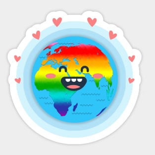 Planet of Love Sticker